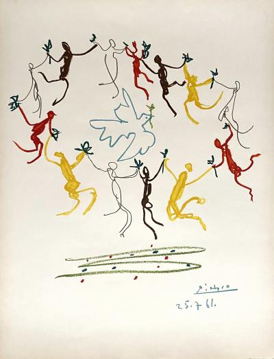 Pablo Picasso - Ronde de la jeunesse, 1961 - Lithographie en 4 couleurs 2