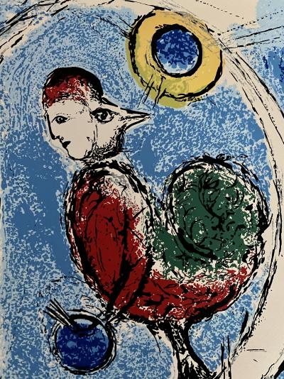 Marc Chagall - Affiche d’exposition originale - 90ème anniversaire de la Cecile Gallery, 1977 - Lithographie en 4 couleurs 2