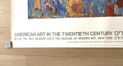 Jasper Johns - Affiche de l’exposition American Art in the Twentieth Century, Musée de Tel Aviv, 1980 - Lithographie Offset 2