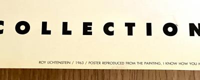 Roy Lichtenstein - Affiche Originale - Ludwig Museum - 1990, I know how you must feel, Brad, 1990 - Impression offset 2