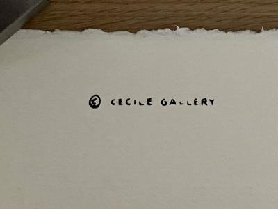 Marc Chagall - Affiche d’exposition originale - 90ème anniversaire de la Cecile Gallery, 1977 - Lithographie en 4 couleurs 2