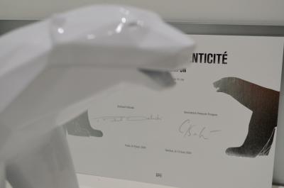 Richard Orlinski - Orlinski x Pompon, Le Choc des Titans, 2020 - Sculpture grand modèle 2