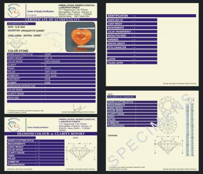 2,93 carats. Rare Grenat Fanta Orange Spessartite Naturel 2