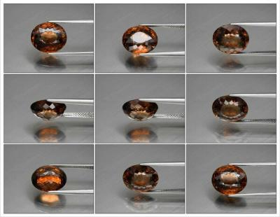 8,90 carats. Zircon Naturel Champagne Impérial 2