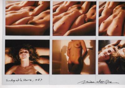 Lucien CLERGUE - Sunday le Havre, 1987 - Photocollage de 22 tirages chromogéniques au Polaroid 2