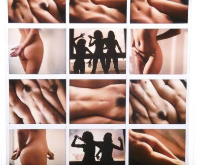 Lucien CLERGUE - Sunday le Havre, 1987 - Photocollage de 22 tirages chromogéniques au Polaroid 2