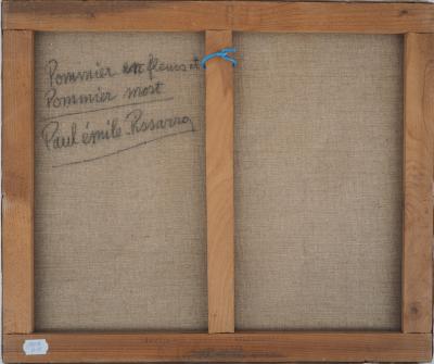 Paul-Émile PISSARRO - Pommier en fleur et pommier mort - Huile sur toile signée 2