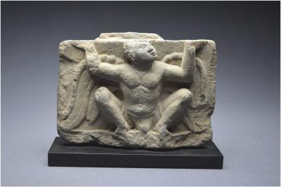 Pakistan - Région du Gandhara, IIème - IIIème siècle ap J. -C., Figure d’Atlante ailé 2