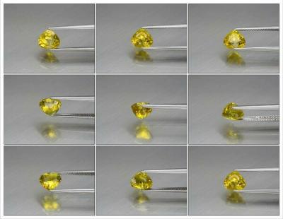 2,12 carats. Grenat du Mali jaune verdâtre naturel 2