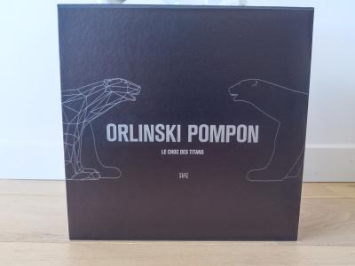 Richard Orlinski - OURS POMPON X ORLINSKI (BLANC MAT) - Sculpture 2