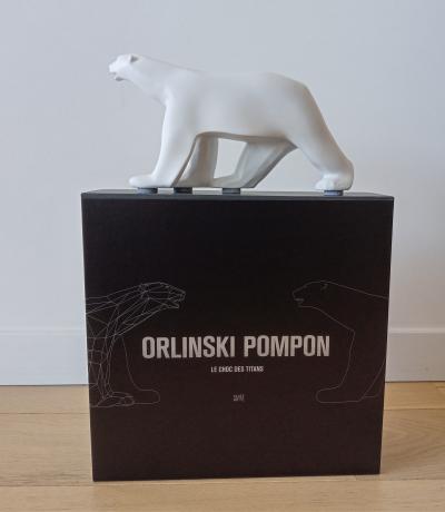 Richard Orlinski - OURS POMPON X ORLINSKI (BLANC MAT) - Sculpture 2