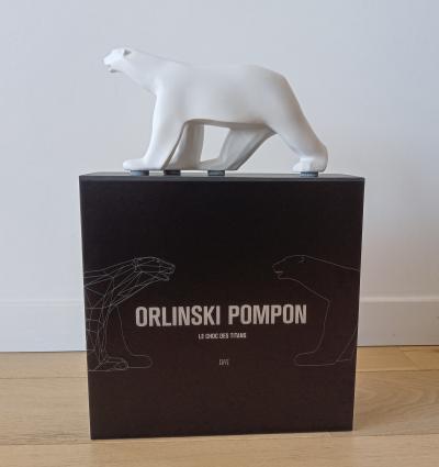 Richard Orlinski - OURS POMPON X ORLINSKI (BLANC MAT) - Sculpture 2