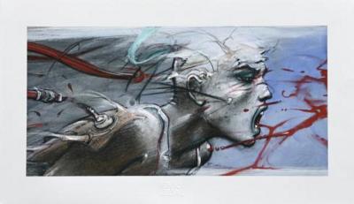 Enki BILAL - Sacha - Estampe pigmentaire 2