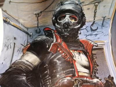 Enki BILAL - La guerrière- Estampe pigmentaire 2