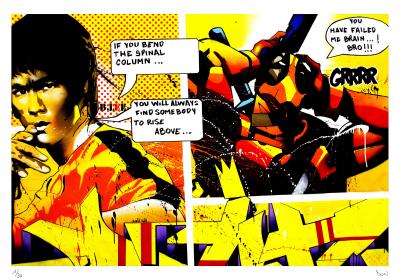 DON - Bruce Lee vs Deadpool - Sérigraphie signée et numérotée 2