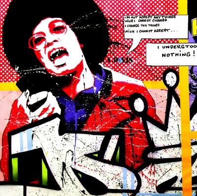 DON - Angela Davis vs Wonder Woman - Sérigraphie signée et numérotée 2