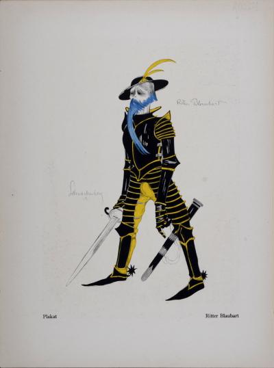 Walter SCHNACKENBERG - Ausstellung & Ritter Blaubart, 1922 - Lithograph 2