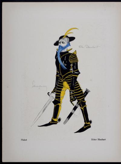 Walter SCHNACKENBERG - Ausstellung & Ritter Blaubart, 1922 - Lithograph 2