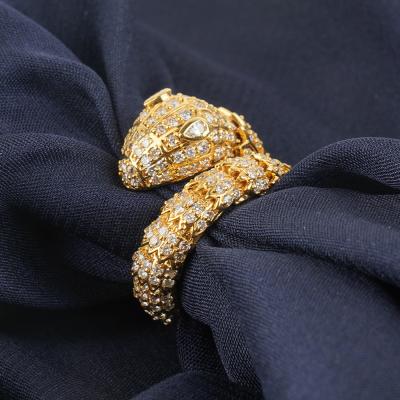 Bague Serpenti diamant style Bulgari en or jaune 2