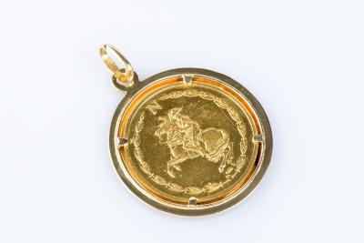 Pendentif médaille Napoléon Bonaparte en or jaune 18 carats 2