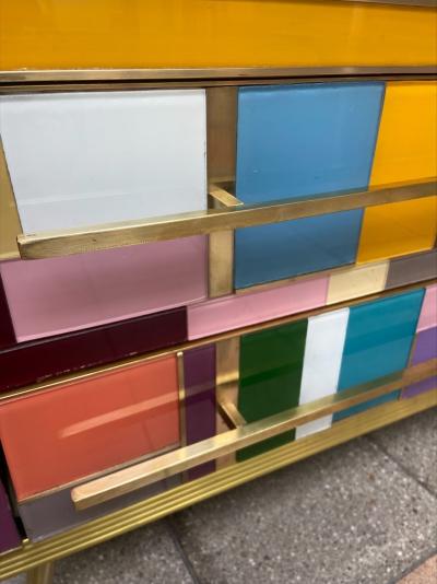 Paire de chevets colorés - Italie du Nord 2