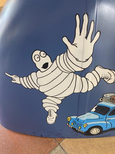 Vinc - 4 CV Bibendum - Acrylique sur capot (1960) 2