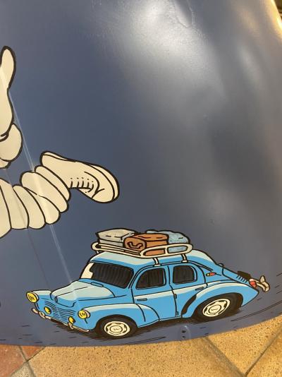 Vinc - 4 CV Bibendum - Acrylique sur capot (1960) 2