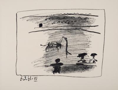 Pablo PICASSO - Les banderilles, 1961 - Original lithograph 2