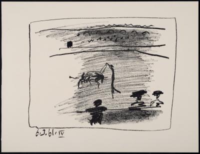 Pablo PICASSO - Les banderilles, 1961 - Original lithograph 2