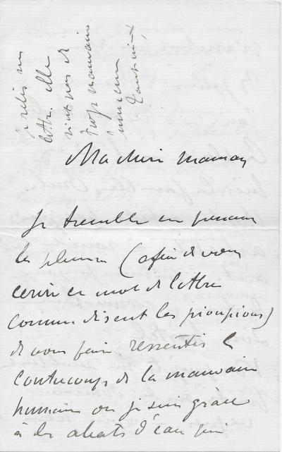Henri de TOULOUSE-LAUTREC – Lettre autographe signée 2
