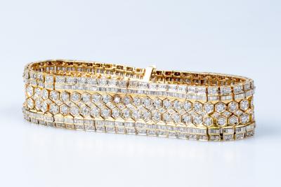 Bracelet diamant en or jaune 18 carats 2