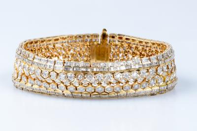 Bracelet diamant en or jaune 18 carats 2