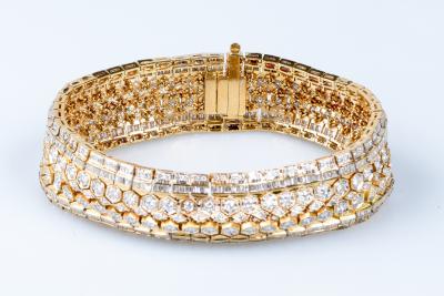 Bracelet diamant en or jaune 18 carats 2