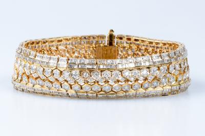 Bracelet diamant en or jaune 18 carats 2