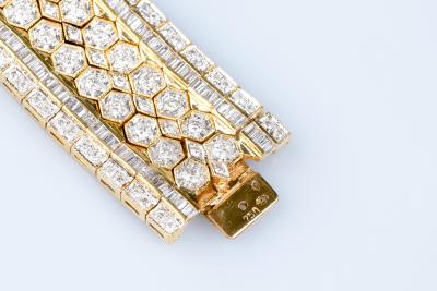 Bracelet diamant en or jaune 18 carats 2
