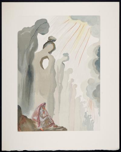 Salvador DALI - La Deuxième Corniche, 1963 - Gravure sur bois 2