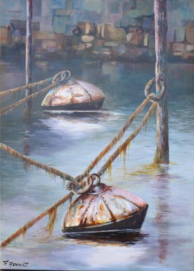 FABIEN RENAULT - Les cordages, 2022 - Acrylique sur toile signée 2