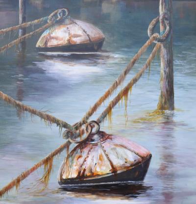 FABIEN RENAULT - Les cordages, 2022 - Acrylique sur toile signée 2