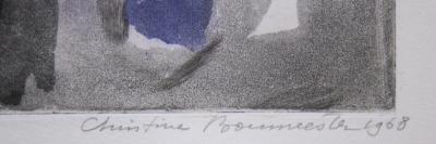 Christine BOUMEESTER (1904-1971) - Composition, 1958 - Gravure signée au crayon 2