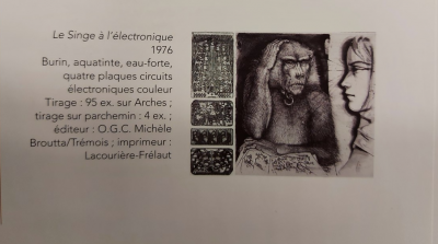 Pierre Yves TREMOIS - Gravure originale - Burin et eau-forte, signée et datée au crayon 2