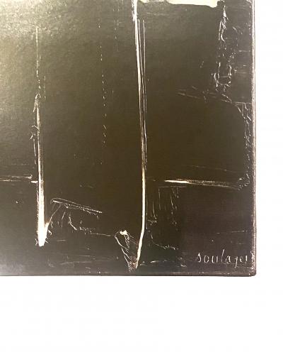 Pierre Soulages (d’après) - Affiche d’après une huile sur toile, c. 2020 - Impression sur papier épais 2
