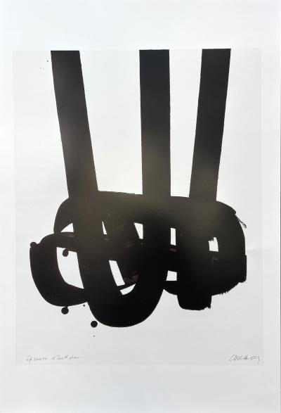 Pierre Soulages - Affiche Lithographie #29, Lithographie offset, circa 2020. 2