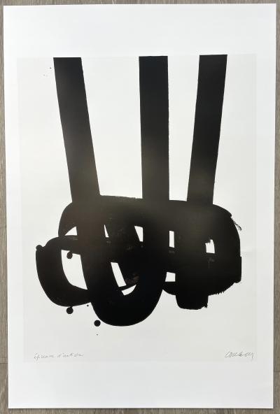 Pierre Soulages - Affiche Lithographie #29, Lithographie offset, circa 2020. 2