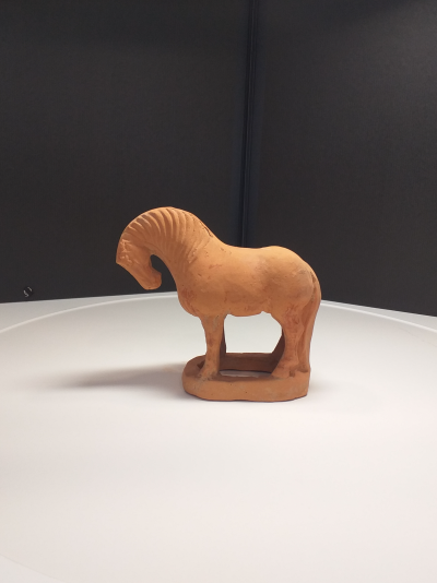 Petit cheval en terre cuite - Sculpture