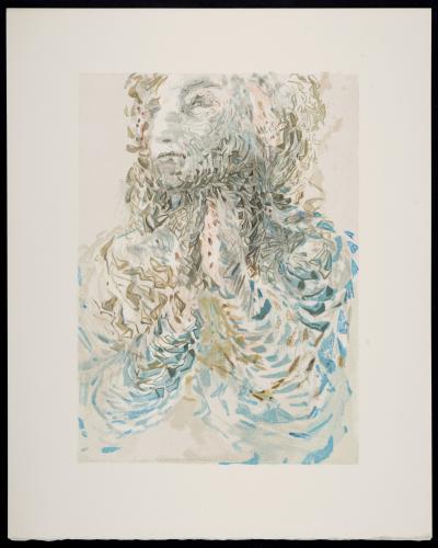 Salvador Dali - La Prescience divine, 1963 - Woodcut print 2