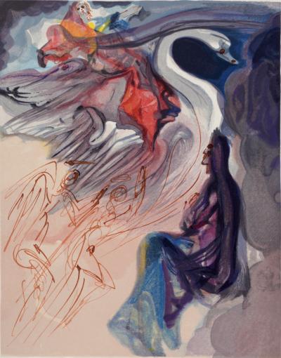 Salvador DALI - Le langage de l'oiseau, 1963 - Gravure sur bois 2