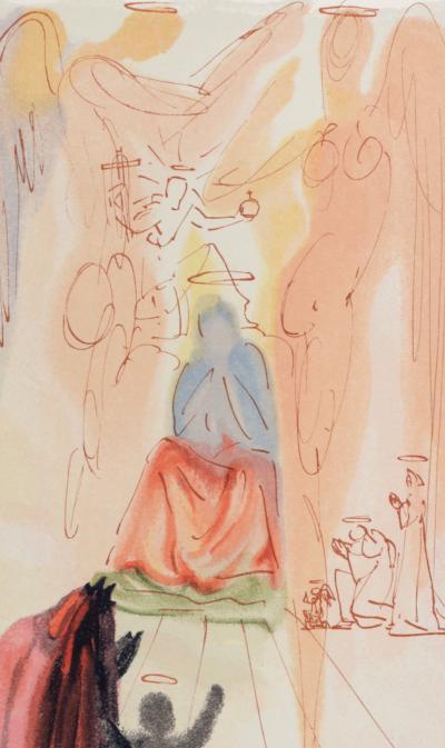 Salvador DALI - Le Triomphe du Christ et de la Vierge, 1963 - Gravure sur bois 2