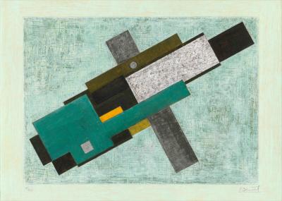 Serge BENOIT - Composition - Estampe pigmentaire signée au crayon 2