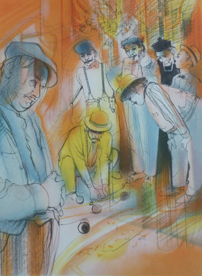 Jean Baptiste VALADIE - Jean de Florette, 1988 - Portefeuille de 8 lithographies 2