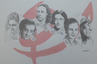 Jacky REDON - 10 dibujos caricaturizados firmados en la plancha, 2001 2